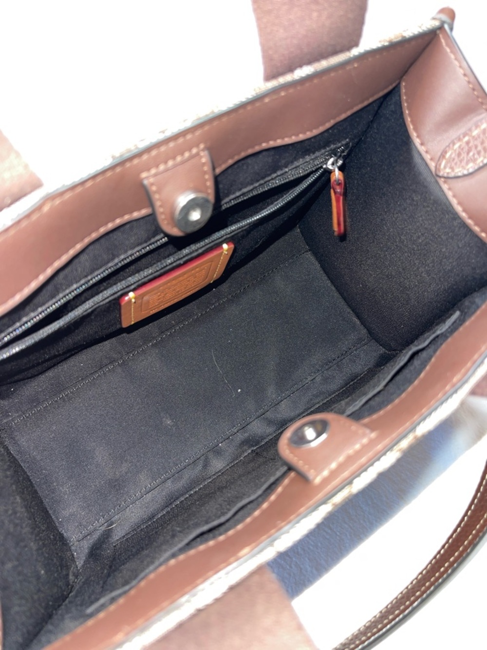 Coach A2578-CAR78 Smith Tote Bag 24 Brown Canvas and Leather - Picture 13 of 13